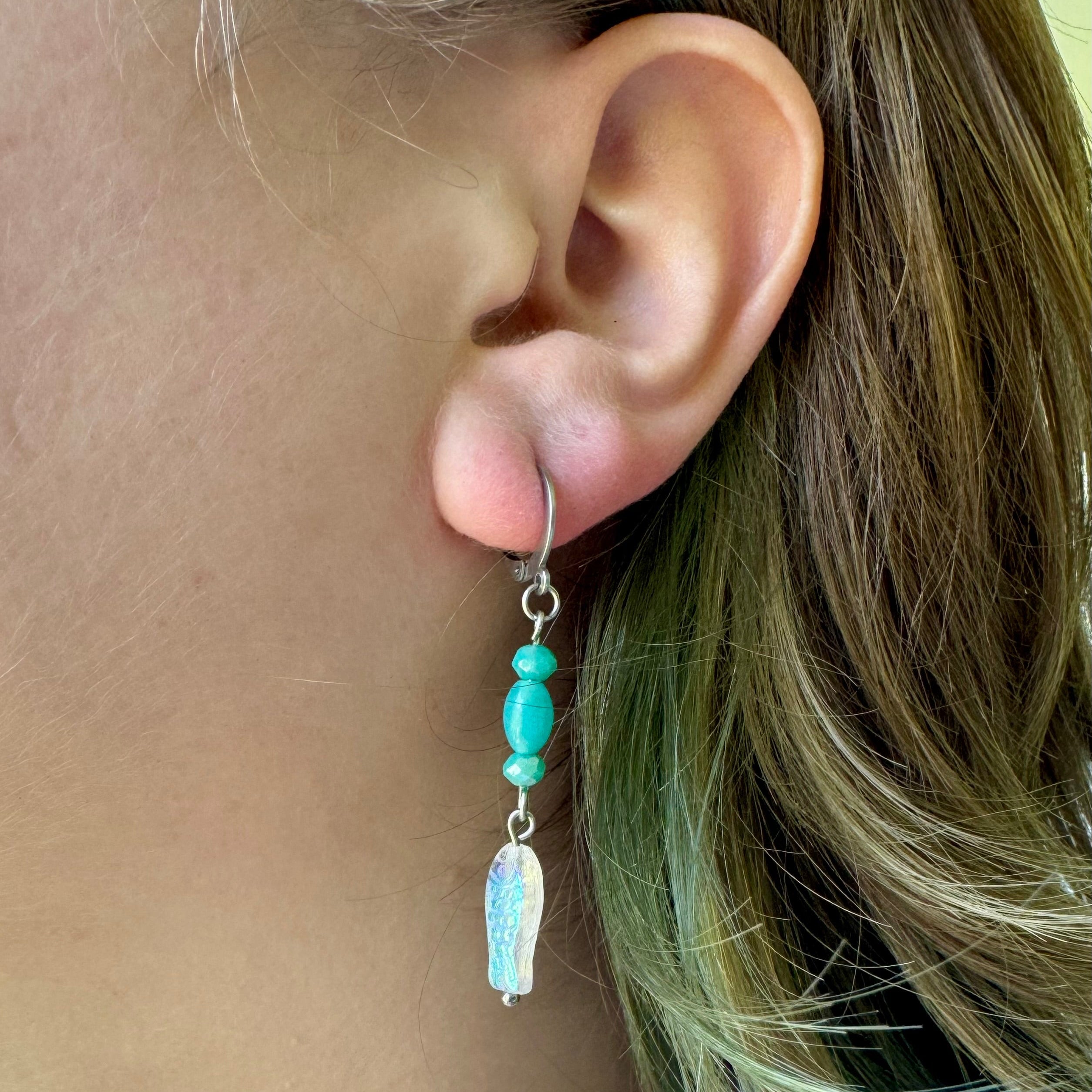 sea glass - earrings