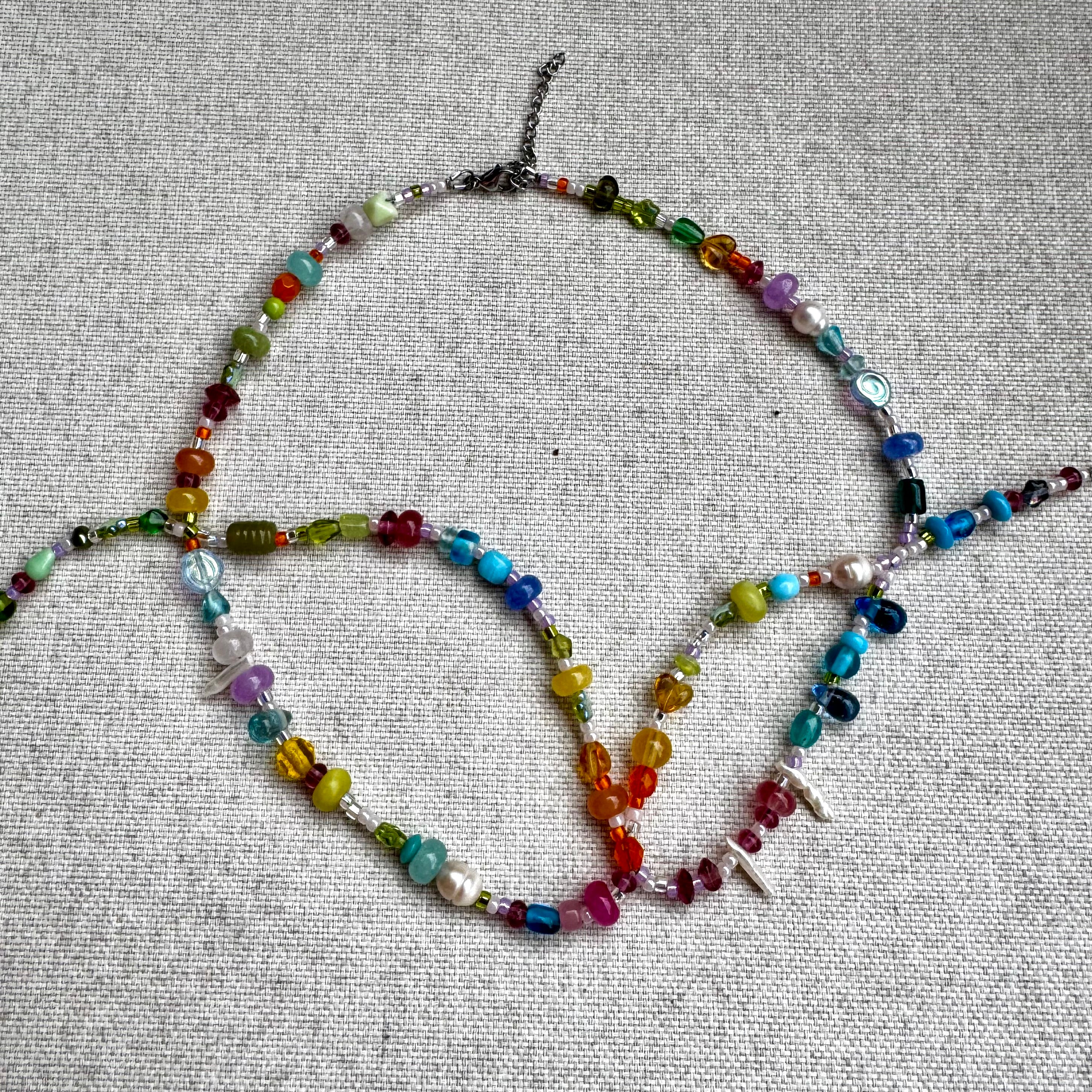 rainbow swirl - necklace