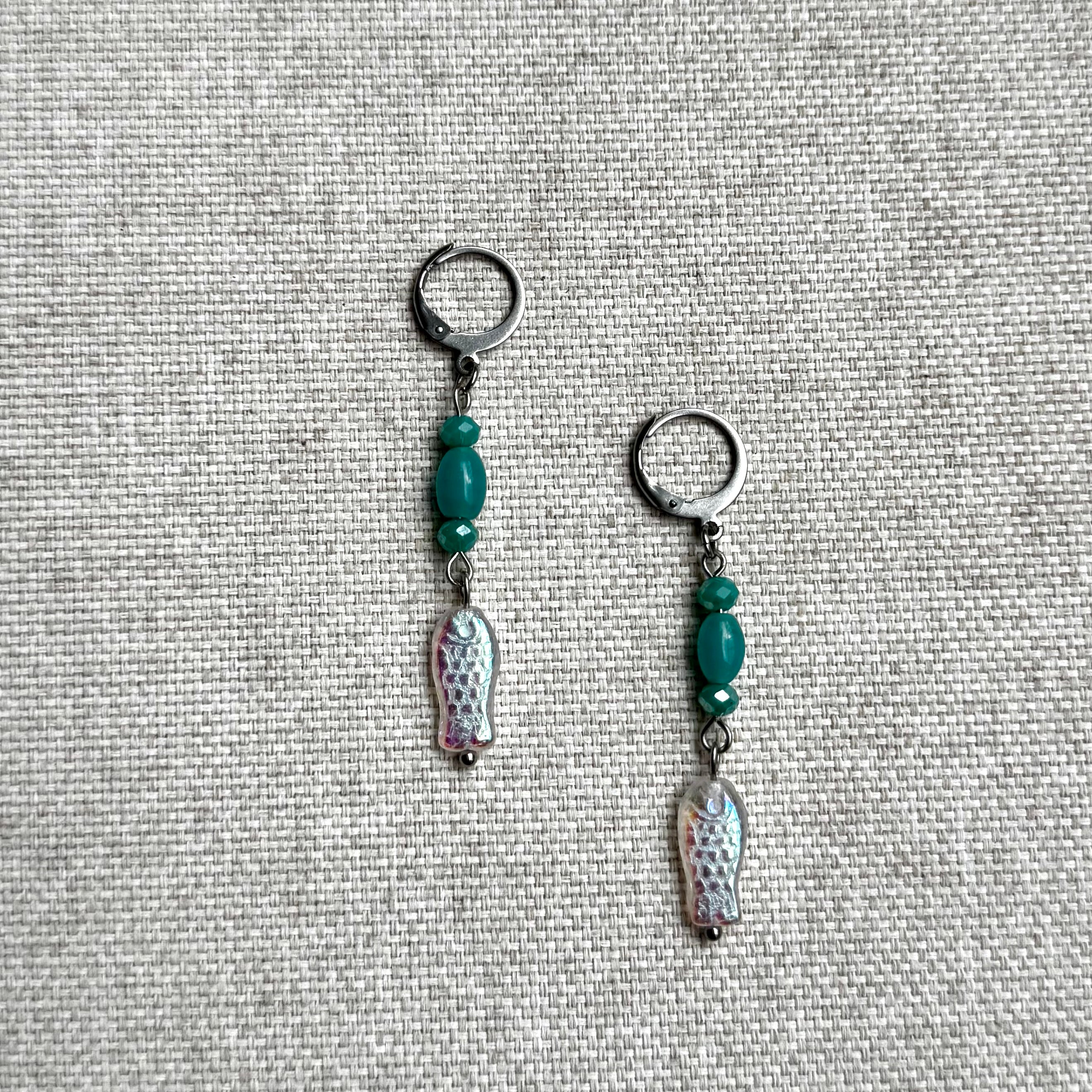 sea glass - earrings
