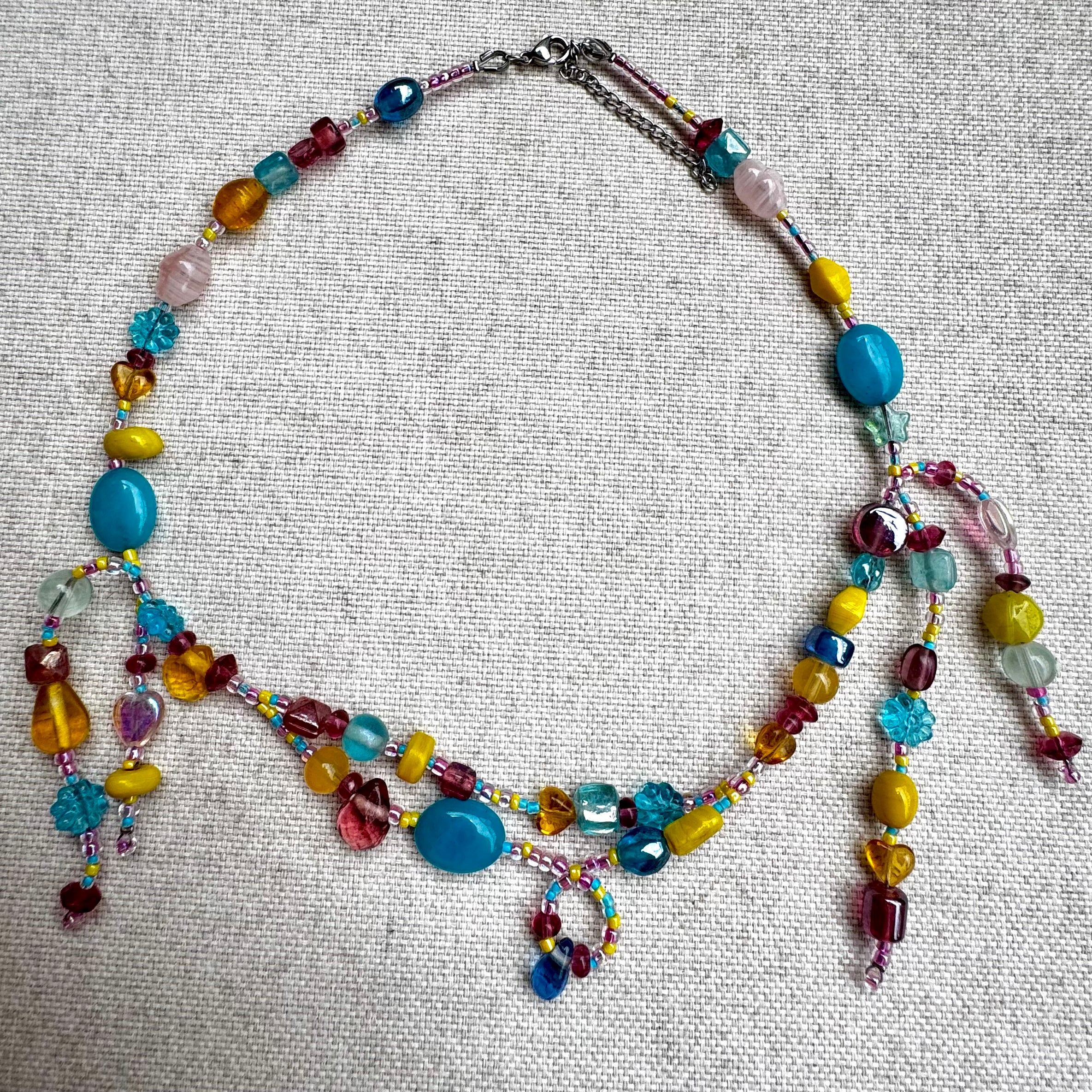 pan pride flag - necklace