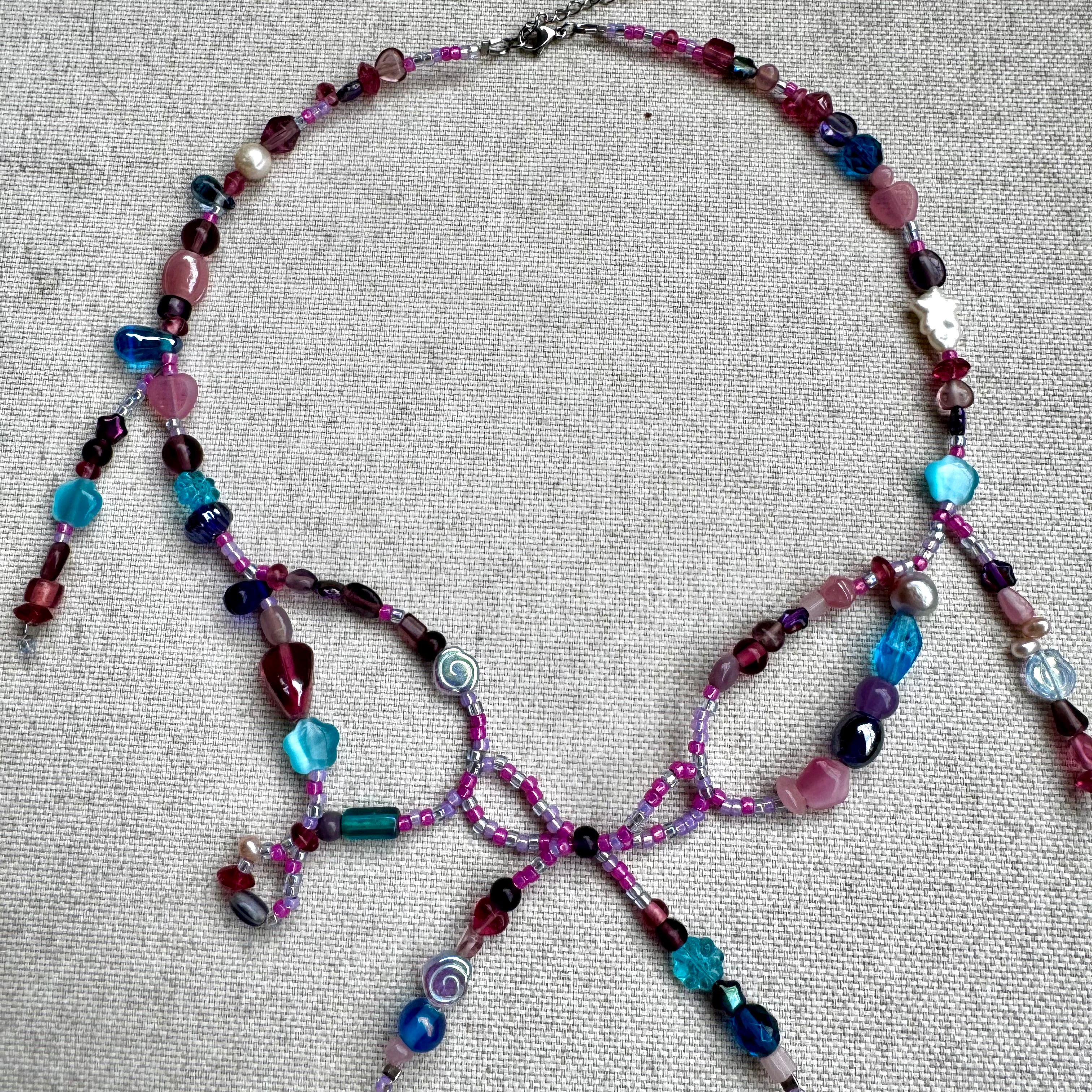 bi pride flag - necklace