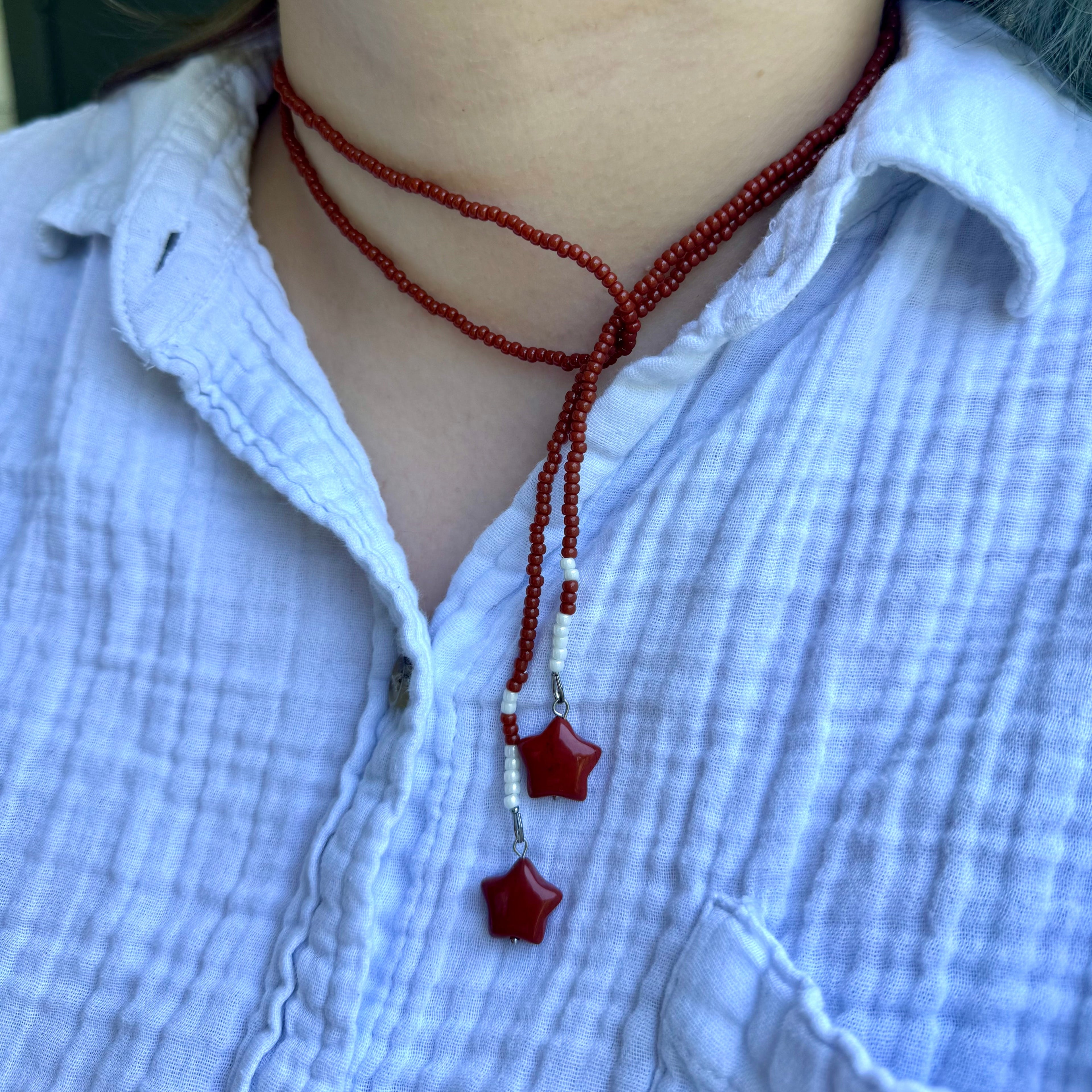 clay - wrap necklace