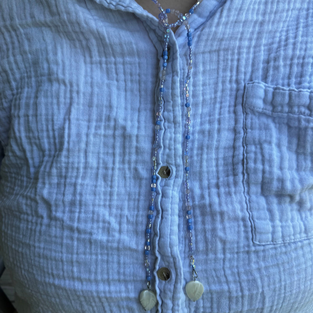 clear sky - wrap necklace